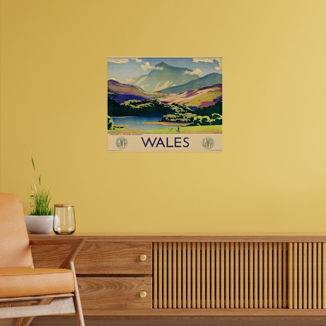 Affiche de voyage au Pays de Galles (Salon 2)