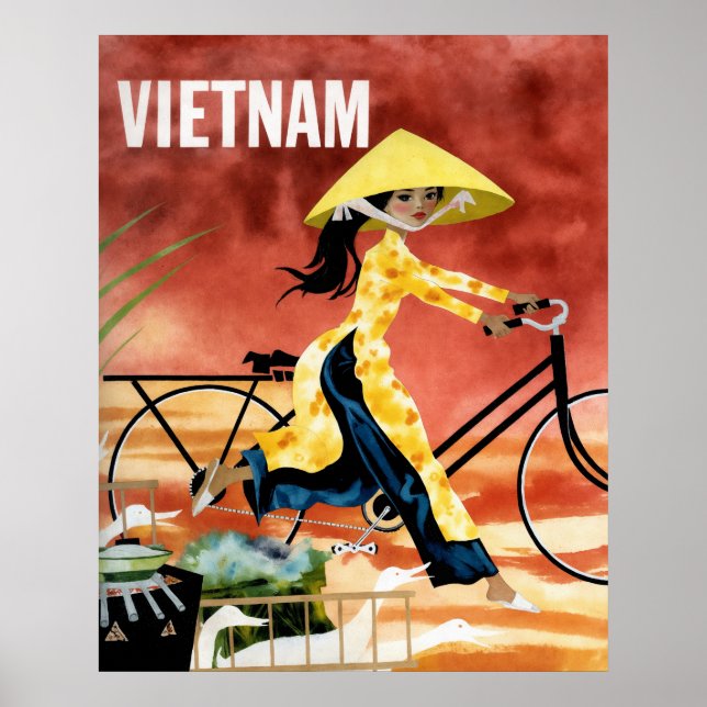 Affiche de voyage au Vietnam  (Devant)