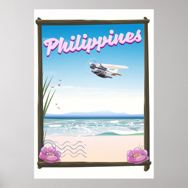 Affiche de voyage aux Philippines (Devant)