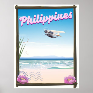 Affiche de voyage aux Philippines