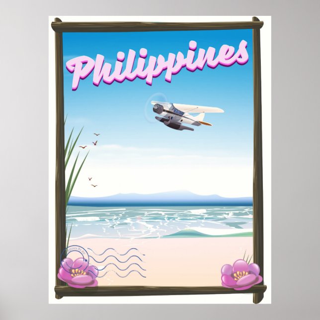Affiche de voyage aux Philippines (Devant)