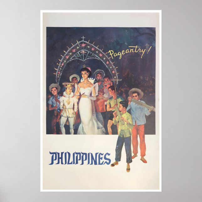 Affiche de voyage aux Philippines Art philippin Im (Devant)