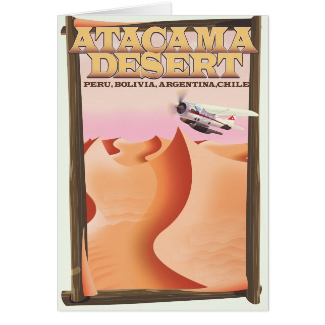 Affiche de voyage Aventure du désert d'Atacama. (Devant)
