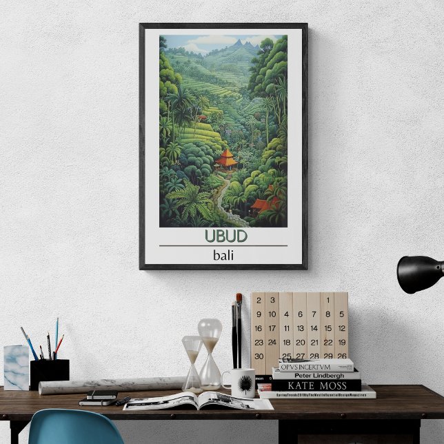 Affiche de voyage Bali, affiche de voyage Ubud (Créateur téléchargé)