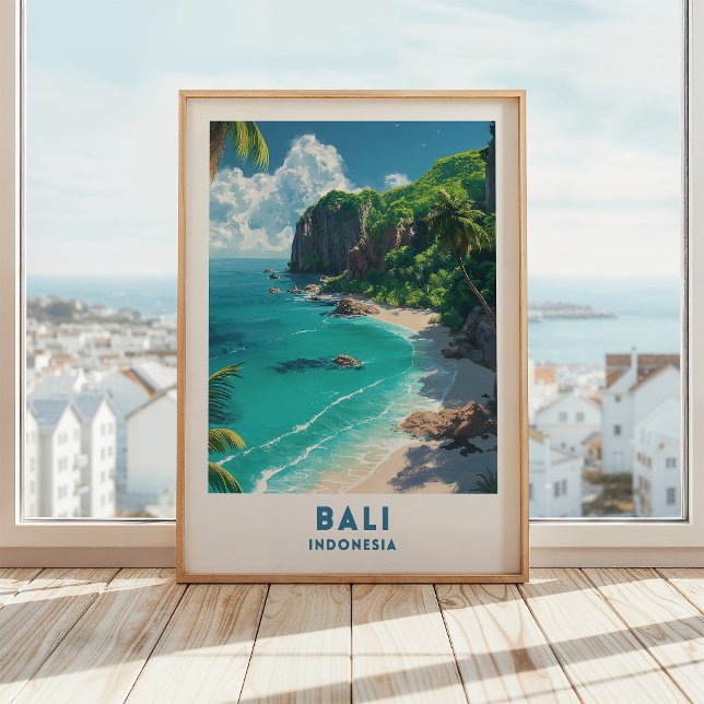 Affiche de voyage Bali Indonésie décoration murale (Créateur téléchargé)