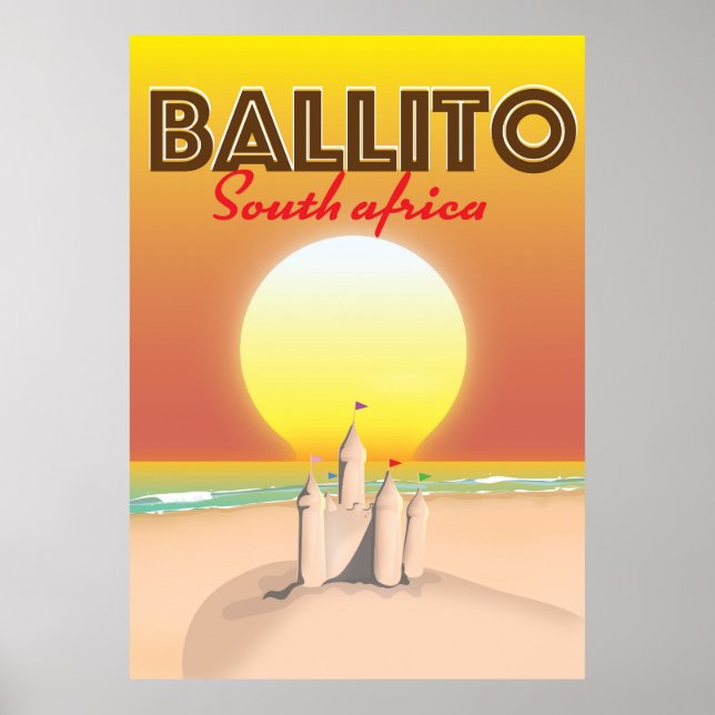 Affiche de voyage Ballito Afrique du Sud (Devant)