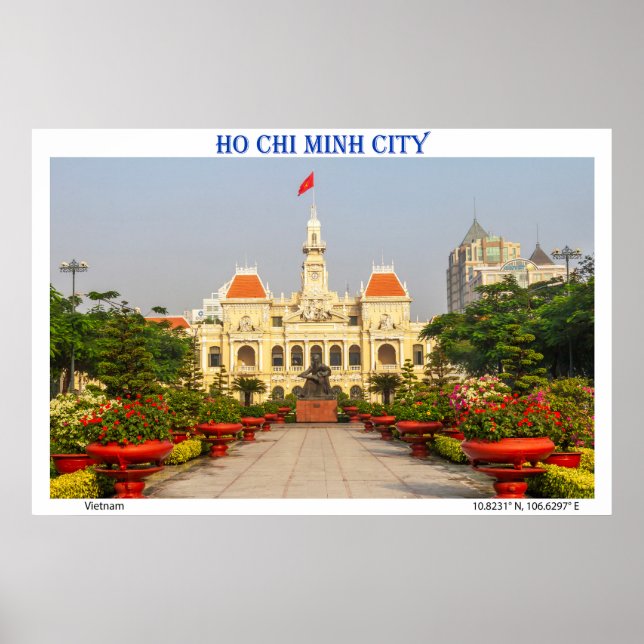 Affiche de voyage : Bâtiment du Comité du peuple,  (Devant)