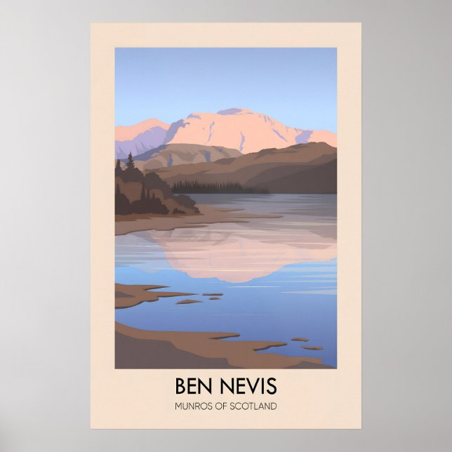Affiche de voyage Ben Nevis Munros d'Écosse (Devant)