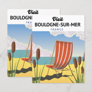 Affiche de voyage Boulogne-sur-Mer France