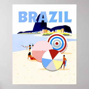 Affiche de voyage Brésil
