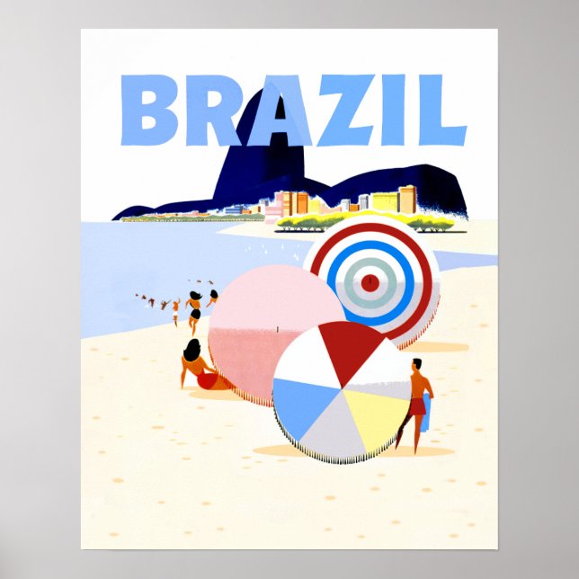 Affiche de voyage Brésil (Devant)
