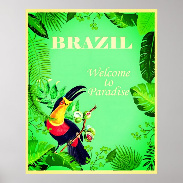Affiche de voyage Brésil (Devant)