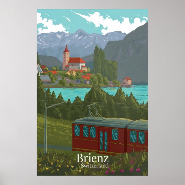 Affiche de voyage Brienz Suisse (Devant)