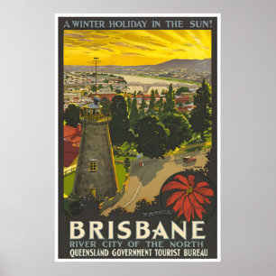 Affiche de voyage Brisbane Print Australie Austral