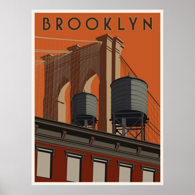 Affiche de voyage Brooklyn (Devant)
