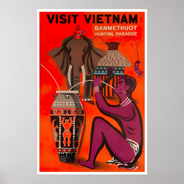 Affiche de voyage Buon Ma Thuot Vietnam (Devant)