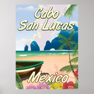 Affiche de voyage Cabo San Lucas Mexique