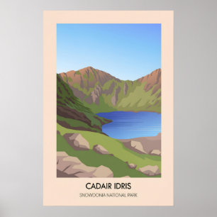 Affiche de voyage Cadair Idris Snowdonia