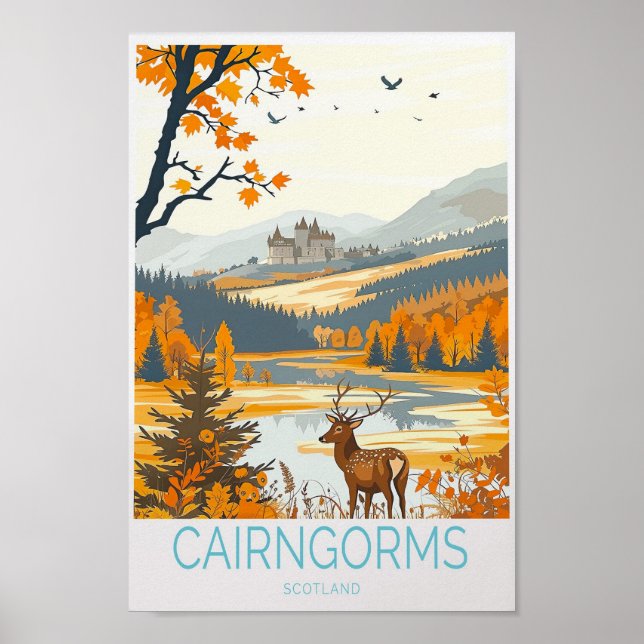 Affiche de voyage Cairngors - Scotland Travel Wall (Devant)