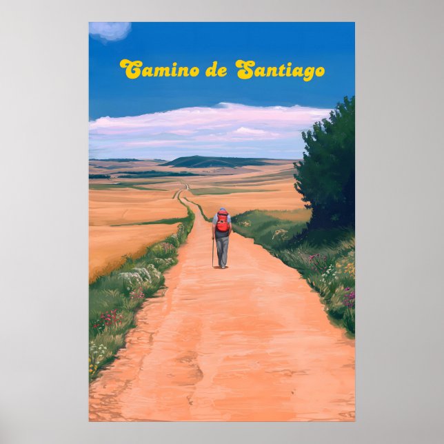 Affiche de voyage Camino De Santiago Espagne (Devant)