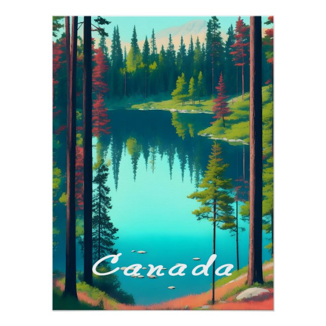 Affiche de voyage Canada (Devant)
