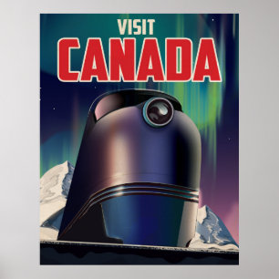 Affiche de voyage Canada en science-fiction
