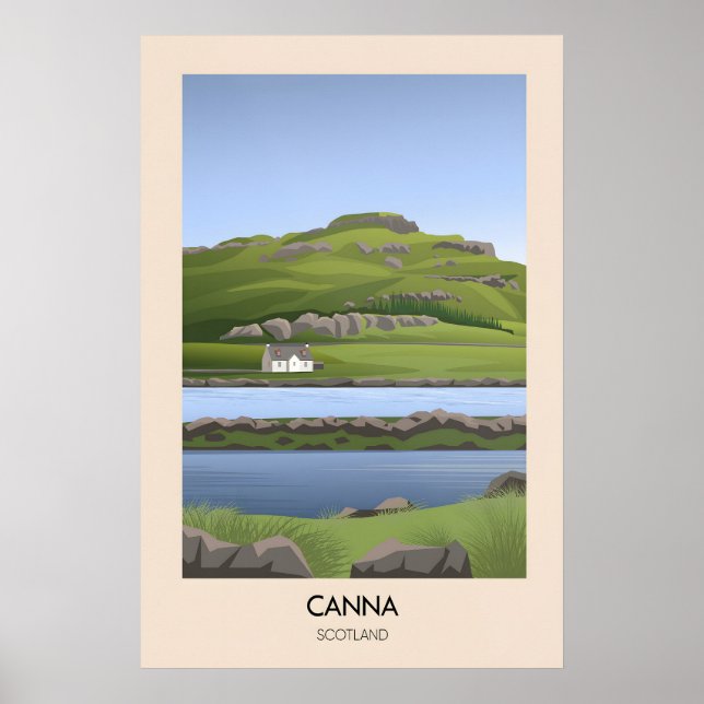 Affiche de voyage Canna Écosse (Devant)