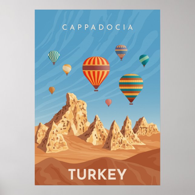 Affiche de voyage Cappadocia Turquie (Devant)