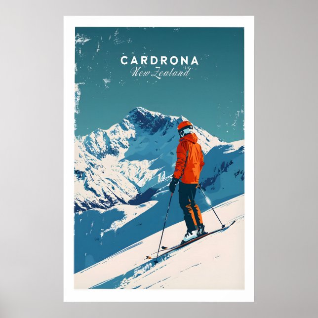 Affiche de voyage Cardrona - Nouvelle-Zélande 1 (Devant)
