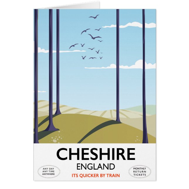 Affiche de voyage Cheshire, Angleterre (Devant)