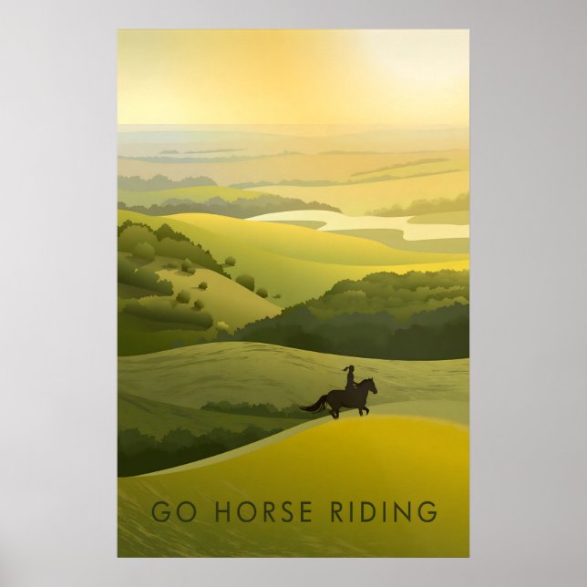 Affiche de voyage Cheval à cheval (Devant)