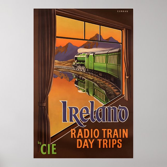 Affiche de voyage CIE Irlande Impression d'art irl (Devant)