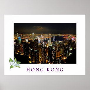 Affiche de voyage Cityscape Hong Kong