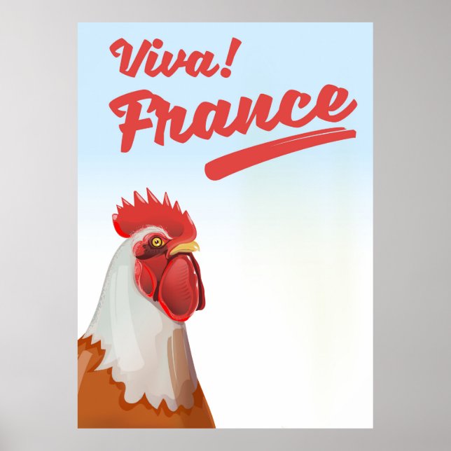 Affiche de voyage Coq de France (Devant)