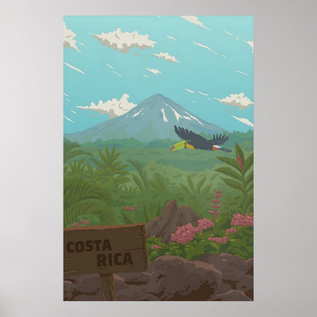 Affiche de voyage Costa Rica (Devant)
