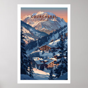Affiche de voyage Courchevel - France 1