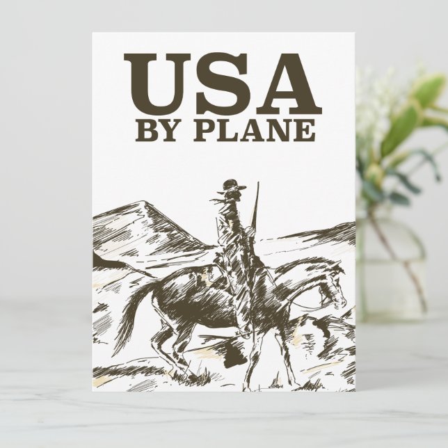 Affiche de voyage Cowboy USA (Debout devant)