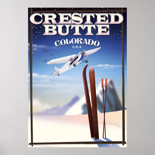 Affiche de voyage Crested Butte Colorado (Devant)