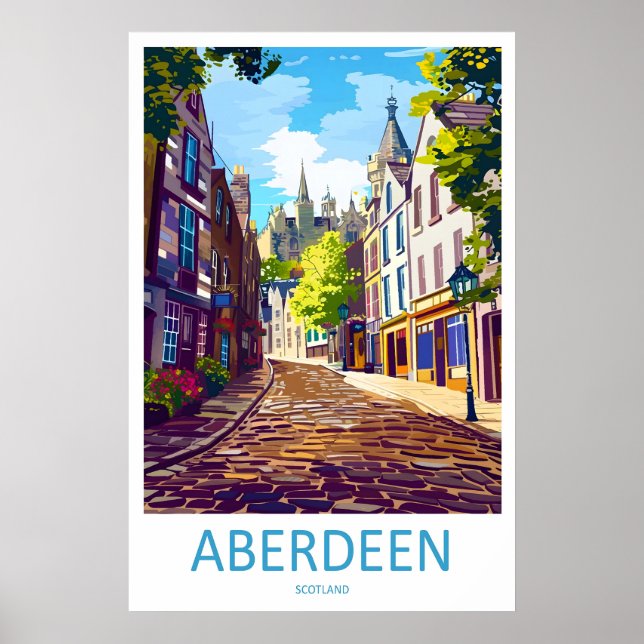 Affiche de voyage d'Aberdeen Parc national de ski  (Devant)