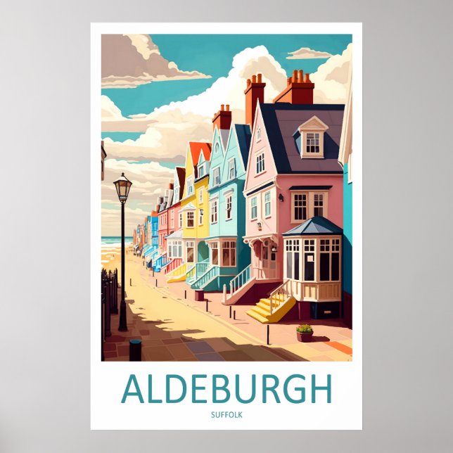 Affiche de voyage d'Aldeburgh Angleterre Vintage S (Devant)