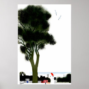 Affiche de voyage Danemark Impression d'art danois