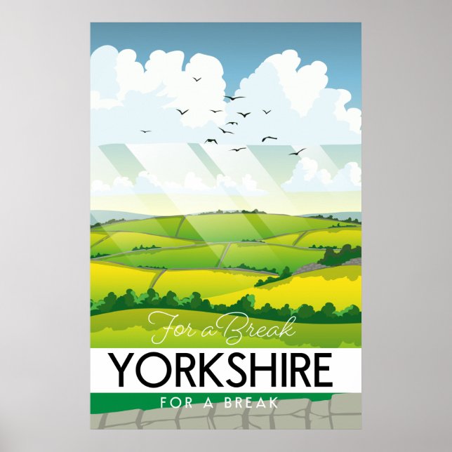 Affiche de voyage dans le Yorkshire (Devant)