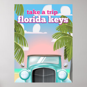 Affiche de voyage dans les Florida Keys