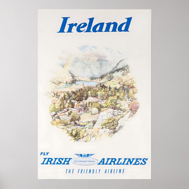 Affiche de voyage d'art d'Irlande Impression irlan (Devant)
