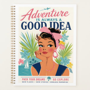 Affiche de voyage d'aventure tropicale