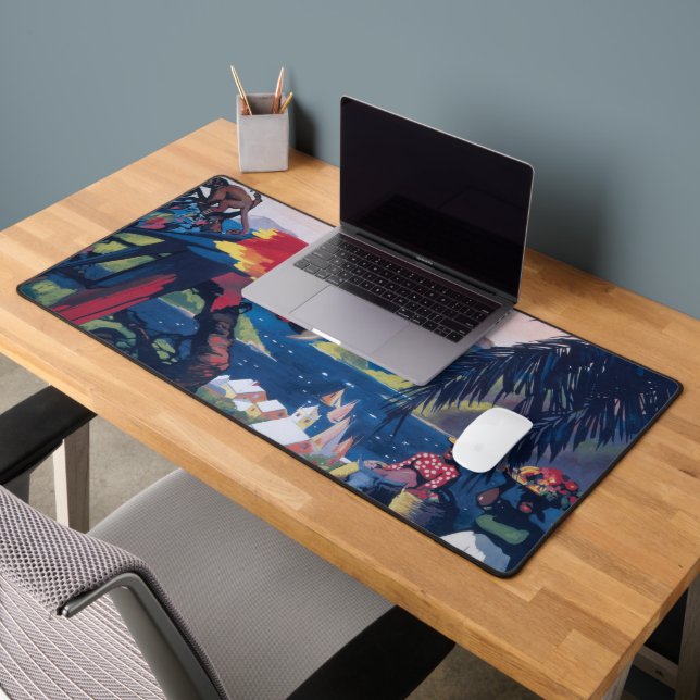 Affiche De Voyage D'Avion De Mer Survolant Les Car (Bureau 2)