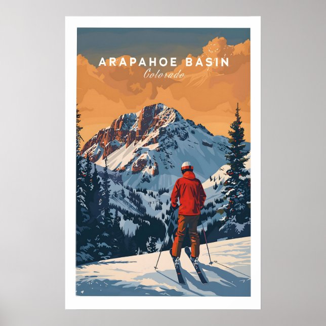 Affiche de voyage de Arapahoe Basin - Colorado 1 (Devant)