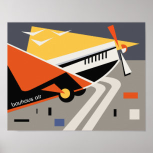 affiche de voyage de bauhaus