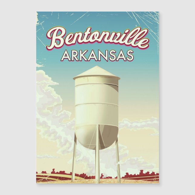 Affiche de voyage de Bentonville, Arkansas. (Devant)