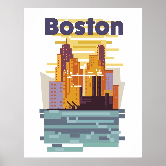 Affiche de voyage de Boston (Devant)